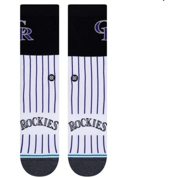 NWT Men's Colorado Rockies Color Stance Socks - Picture 3 of 7